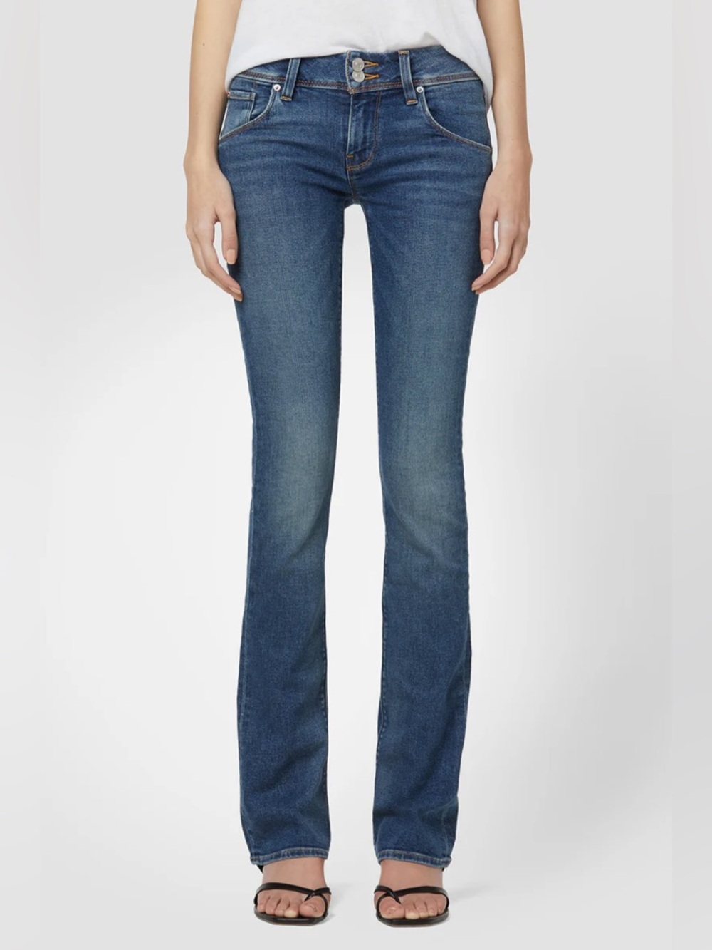 Hudson Beth Baby Boot Mid Rise Boot Cut Jeans